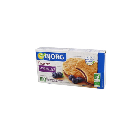 Bjorg Organic Biscuits with Blueberry Filling 175g - QualityFood
