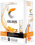 Celsius Orange On-the-Go Powder Stick Packs, Zero Sugar (14 Sticks per Pack) - QualityFood