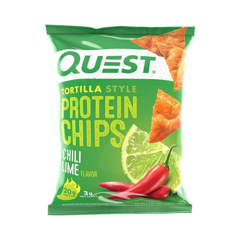 Chili Lime Tortilla Style Protein Chips 32g - QualityFood