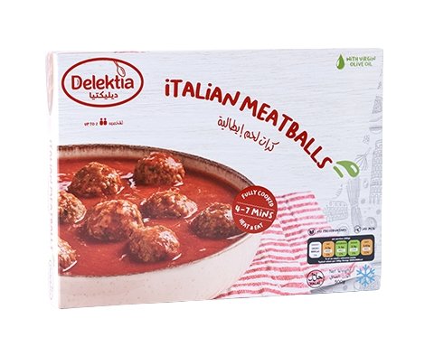 Delektia Italian meatballs Frozen Meal 500g - QualityFood