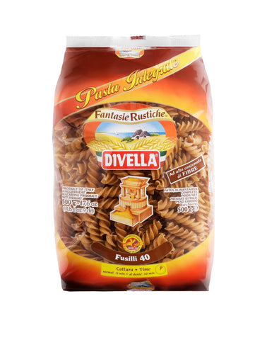 Divella Fusilli Integrali Pasta 500g - QualityFood