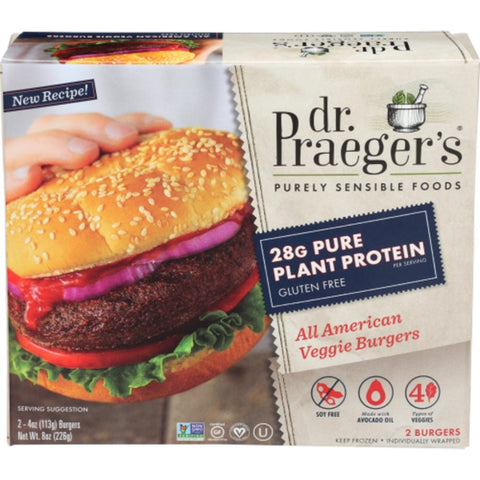 Dr. Praeger's All American Plant Based Burger 226g - QualityFood