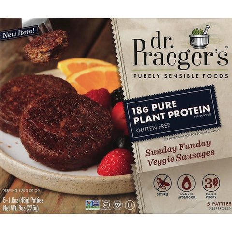 Dr. Praeger's Sunday Funday Veggie Sausages 225g - QualityFood