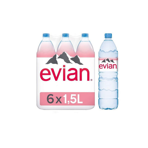Evian Mineral Water 1.5L (4+2Free) - QualityFood