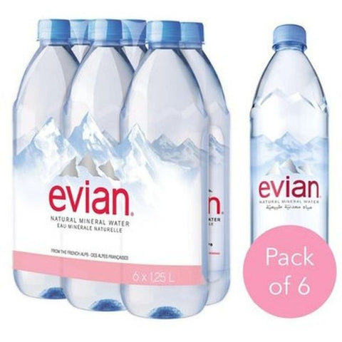 Evian Mineral Water 1L x 6Pcs - QualityFood