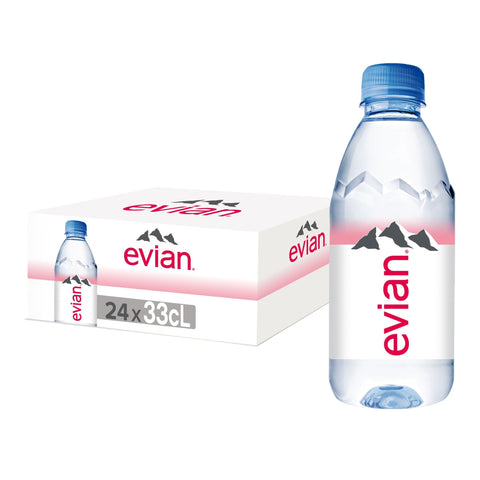 Evian Mineral Water 330ml x 24Pcs Case - QualityFood