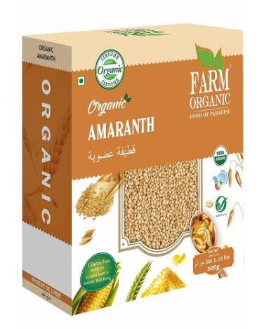 Farm Organic Gluten Free Amaranth Whole 500g - QualityFood