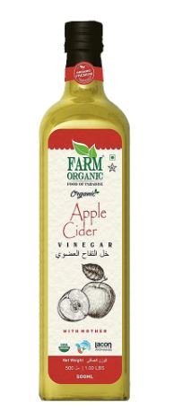 Farm Organic Gluten Free Apple Cider Vinegar with Mother 500ml - QualityFood