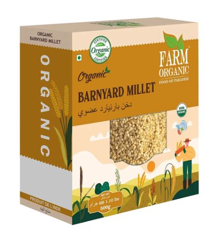 Farm Organic Gluten Free Barnayard Millet 500g - QualityFood