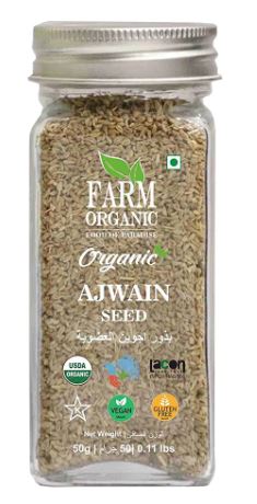 Farm Organic Gluten Free Bishop's Weed (Ajwain) 50g - QualityFood