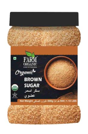 Farm Organic Gluten Free Brown Sugar 500g - QualityFood