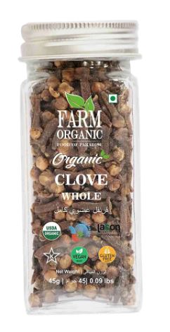 Farm Organic Gluten Free Clove whole 45g - QualityFood