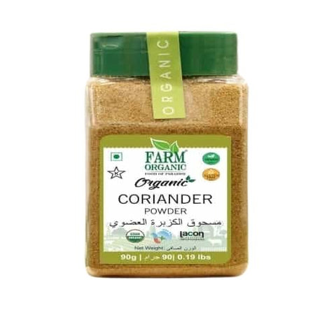 Farm Organic Gluten Free Coriander Powder - 90g - QualityFood
