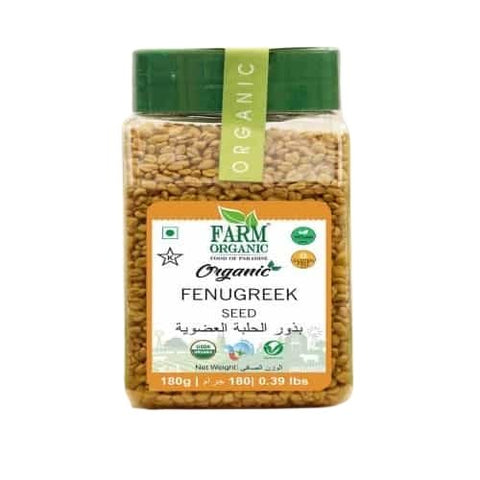 Farm Organic Gluten Free Fenugreek Seeds - 180g - QualityFood