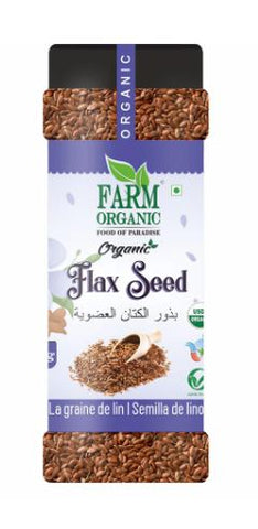 Farm Organic Gluten Free Flax Seeds 250g - QualityFood