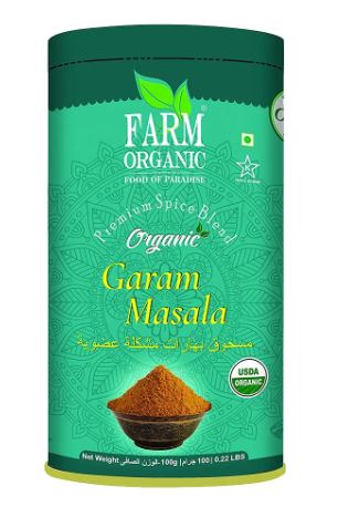 Farm Organic Gluten Free Garam Masala 100g - QualityFood