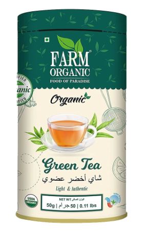 Farm Organic Gluten Free Green Tea 50g - QualityFood