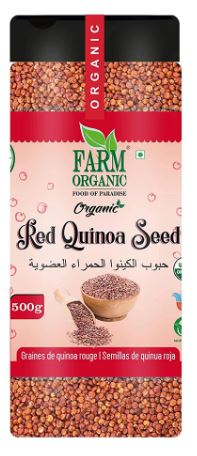 Farm Organic Gluten Free Red Quinoa 500g - QualityFood