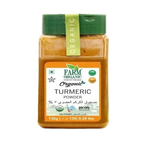 Farm Organic Gluten Free Turmeric Powder 5% - 120g - QualityFood
