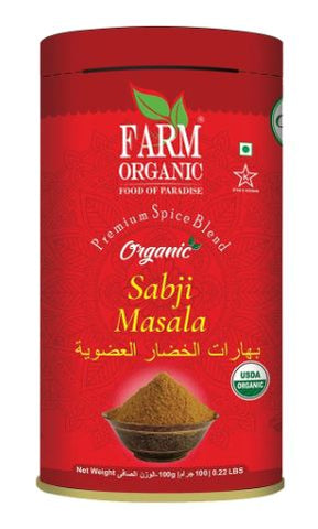 Farm Organic Gluten Free Vegetable Masala 100g - QualityFood