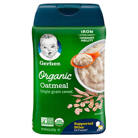 Gerber 1ST FOODS Cereal Organic Oatmeal 227g - QualityFood