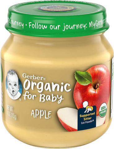 Gerber Organic Apple, 4 oz - QualityFood