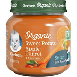 Gerber Organic Sweet Potato Apple Carrot & Cinnamon 4oz 113g - QualityFood