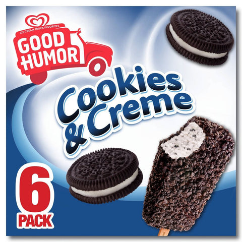 Good Humor Cookies And Creme Bar 6 Pack - QualityFood