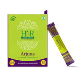 Herbs N Root Arjuna Instant Green Tea | Blackcurrant Flavour | For Healthy Heart | 50g (25 Sticks x 2g) - QualityFood