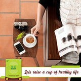 Herbs N Root Cinnamon Apple Instant Herbal Tea | Apple Flavour | Caffeine Free | For Healthy Bloodsugar Levels | 50g (25 Sticks x 2g) - QualityFood