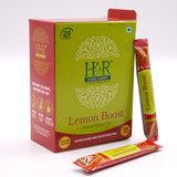 Herbs N Root Lemon Boost Instant Green Tea | Rich Antioxidant | Detox Tea | 100% Natural Extracts | 50g (25 Sticks x 2g) - QualityFood