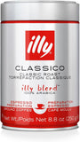 Illy Arabica Coffee Blend Medium Roast Classico Ground Espresso 250g - QualityFood