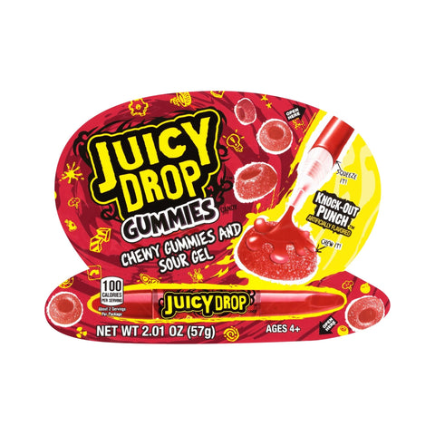 Juicy Drop Gummies Candy, Sweet Gummies & Sour Gel Pen 57g - QualityFood