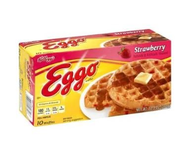 Kelloss's Eggo Stawberry Waffle 349g - QualityFood