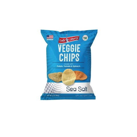 Lady Liberty Veggie Chips, Sea Salt, Non-GMO, 85g - QualityFood