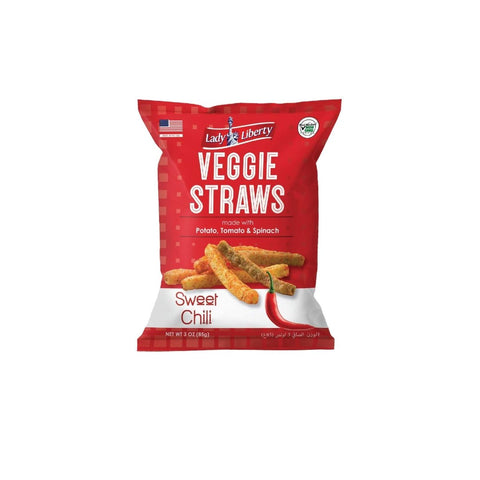 Lady Liberty Veggie Straws, Sweet Chili, Non-GMO, 85g - QualityFood