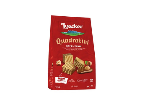 Loacker Quadratini Napolitaner Wafers 125g - QualityFood