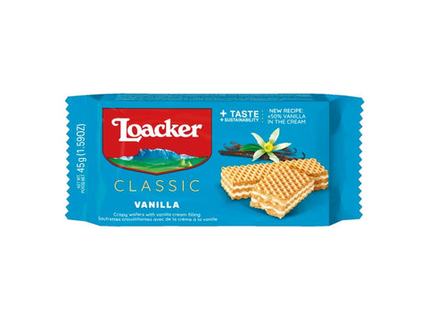 Loacker Vanilla Wafers 45g - QualityFood