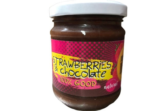 Mammamia Strawberry and Chocolate Jam 220g - QualityFood