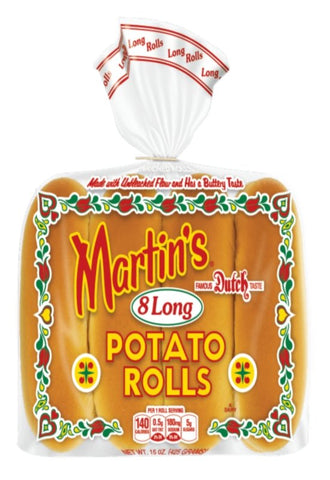 Martin`s Long Potato Rolls - 5.5 inches - Frozen - QualityFood
