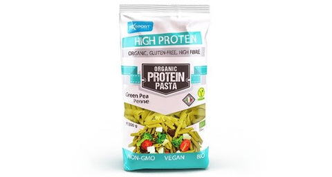 Maxsport Organic Protein Pasta Green Pea Penne 200g - QualityFood