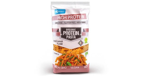 Maxsport Organic Protein Pasta Red Lentil Fusilli 200g - QualityFood