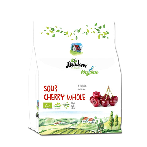 Meadows Freeze Dried Sour Cherry Whole 40g - QualityFood
