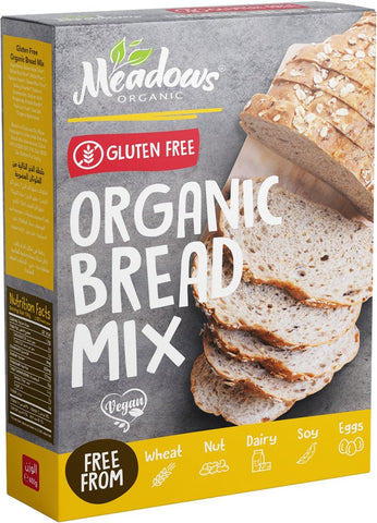 Meadows Organic and Gluten-Free Bread Mix 450g - QualityFood