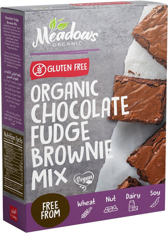 Meadows Organic and Gluten-Free Chocolate Fudge Brownie Mix 450g - QualityFood