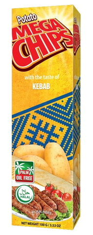 Mega Potato Chips with the Taste of Kebab 100g - QualityFood