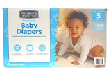 Member's Selection Premium Baby Diapers Size 5 (108 Pcs) - QualityFood