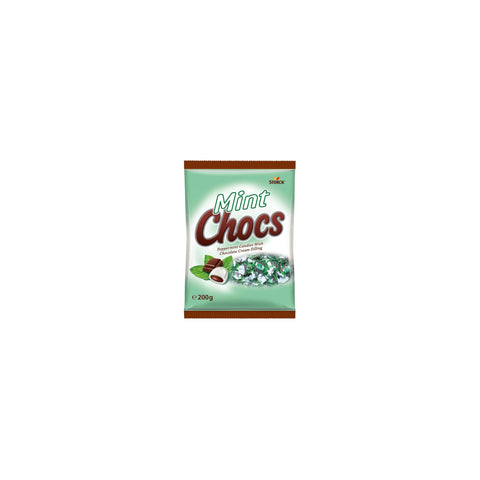 Mint Chocs Peppermint Chocolate Cream Candies 200g - QualityFood