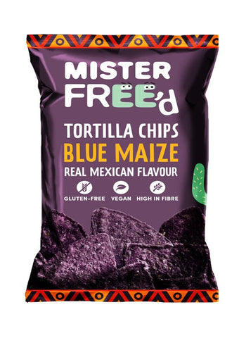 Mister Freed Tortilla Chips Blue Maize 135g - QualityFood