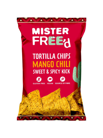 Mister Freed Vegan Tortilla Chips Mango Chili 135g - QualityFood